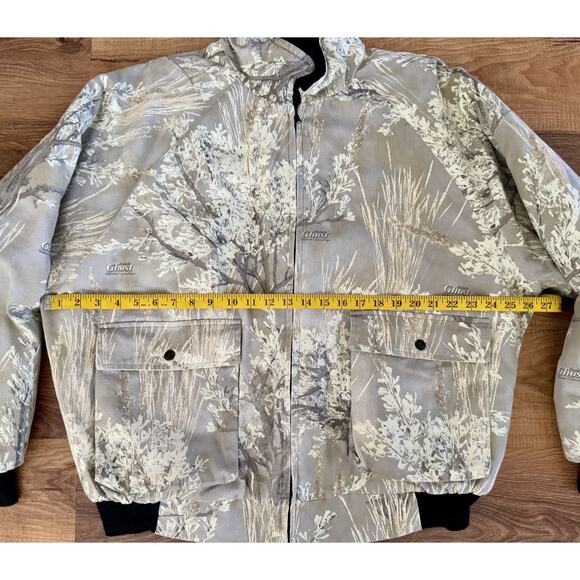 Vintage Ghost‎ Camo Prairie Field Bomber Jacket Quilt Insulated Size XL(?) GUC - Picture 4 of 14